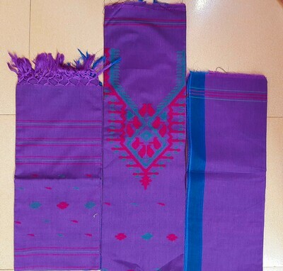 ELEGANT JAMDANI THREE PIECE