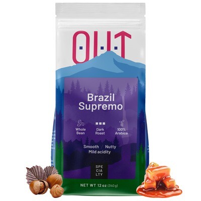 OUT Dark Roast Specialty Coffee from Brazil, 12 oz