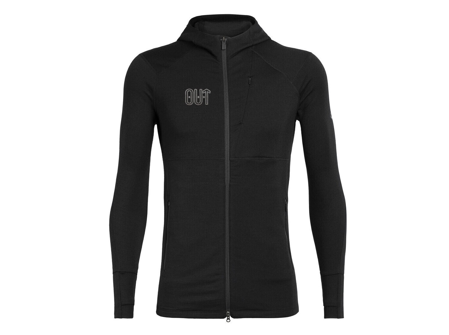 Men Icebreaker x OUT Merino Quantum II Long Sleeve Zip Hoodie