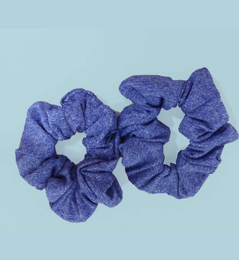 Scrunchie Azul moteado