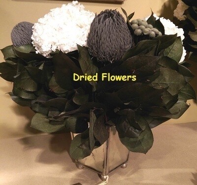Banksia, Brunia &amp; Hydrangea Arrangement