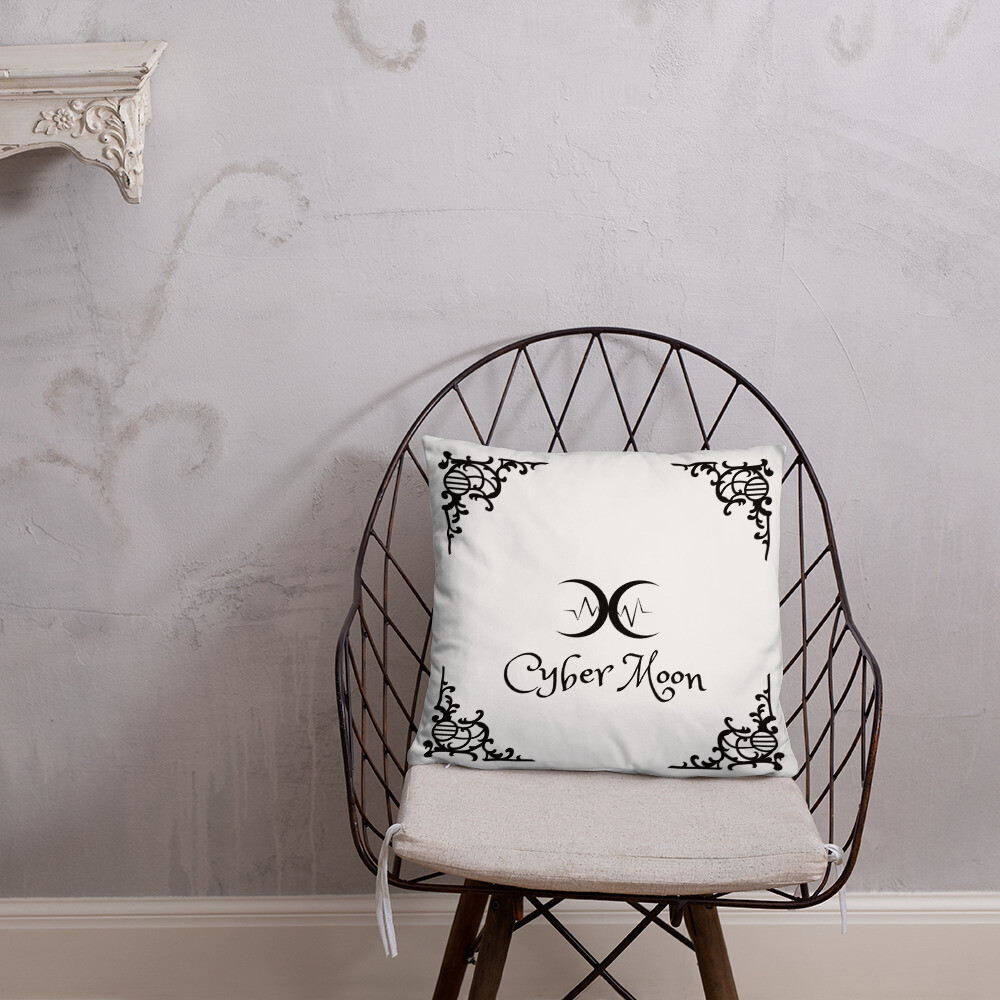 Cyber Moon Pillow