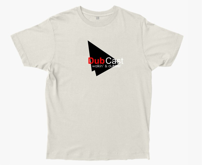 Dub Cast Block Unisex Organic Round Neck Grey T-Shirt
