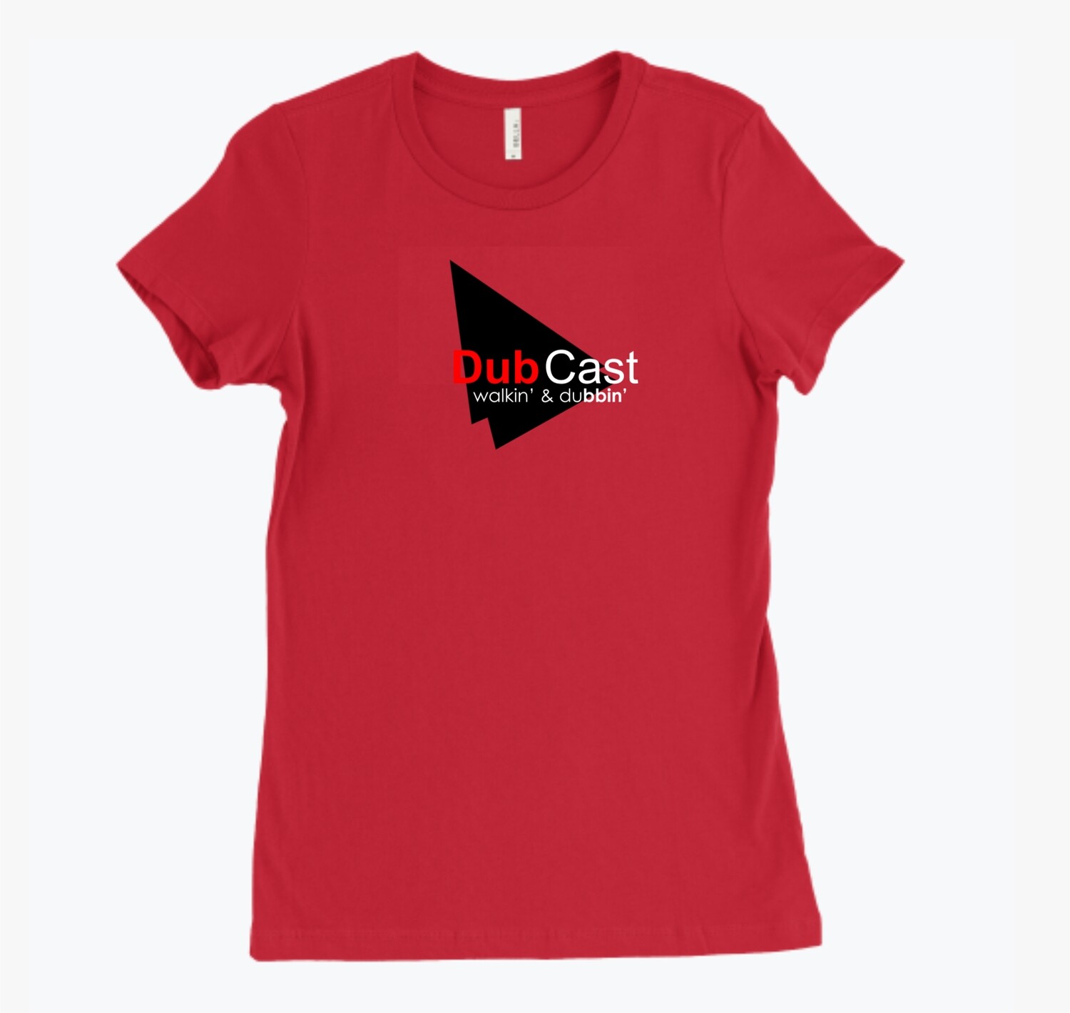 Dub Cast Block Unisex Organic Round Neck Red T-Shirt