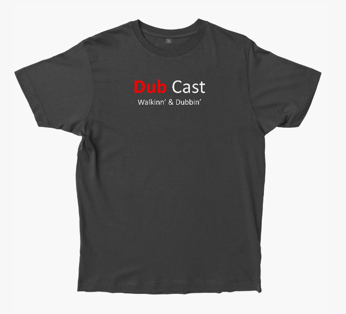 Dub Cast Unisex Organic Round Neck Black T-Shirt