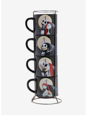 Juego de Tazas Personajes Jack y Sally