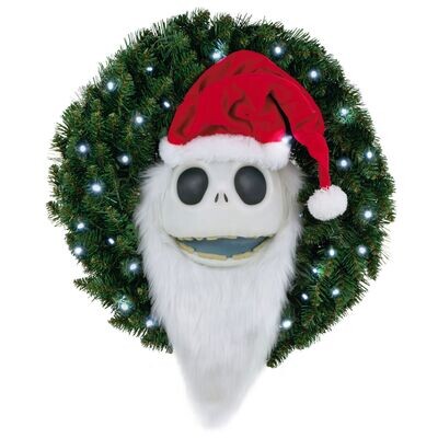 Corona Navideña Movimiento Jack Skellington