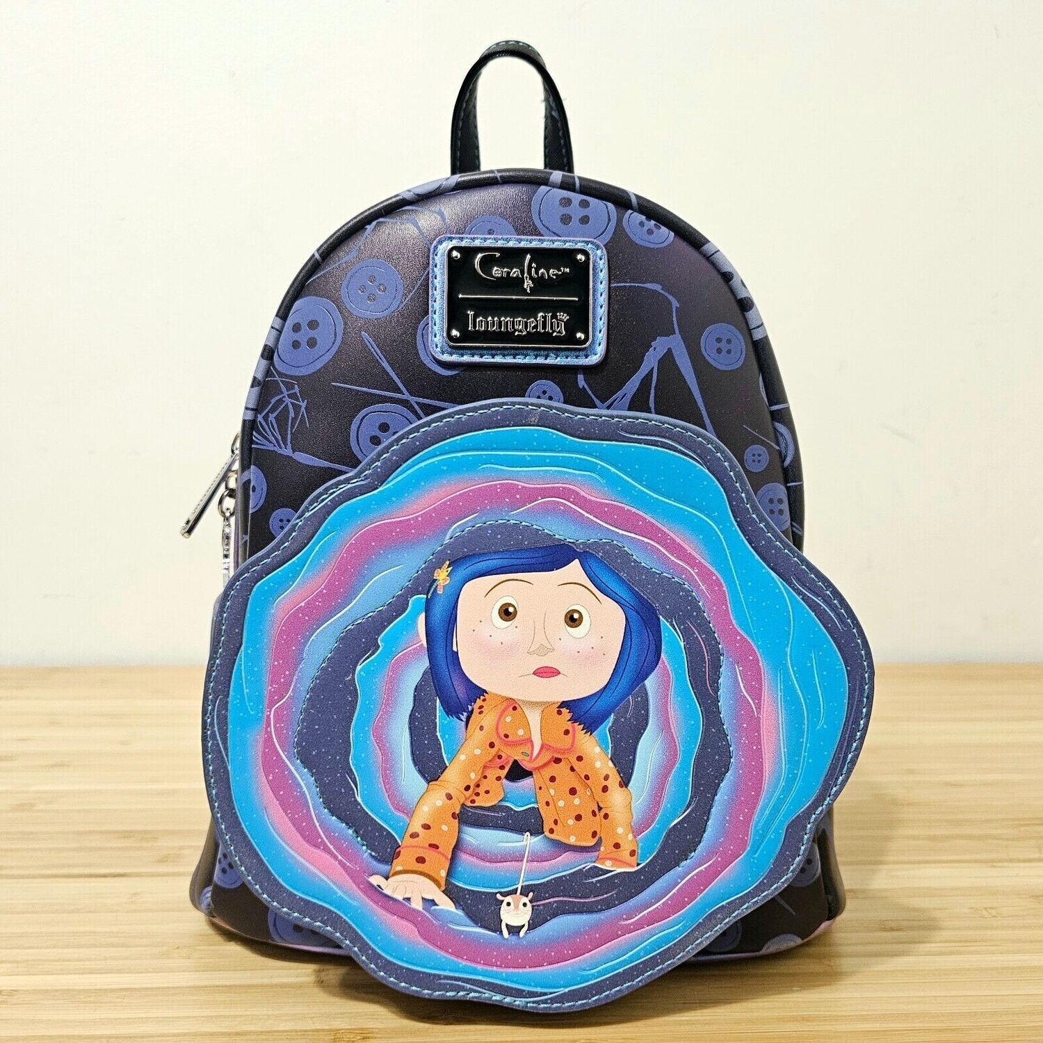 Mochila Pelicula Coraline Brilla en la Oscuridad