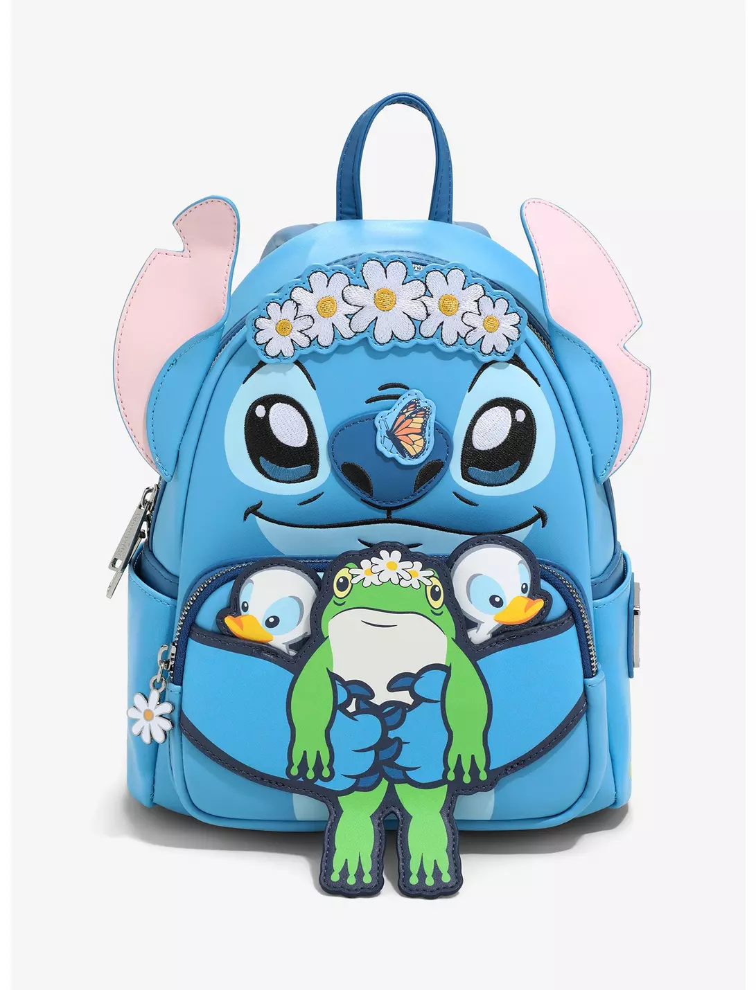 Mochila Personaje Stitch con Rana y Pato