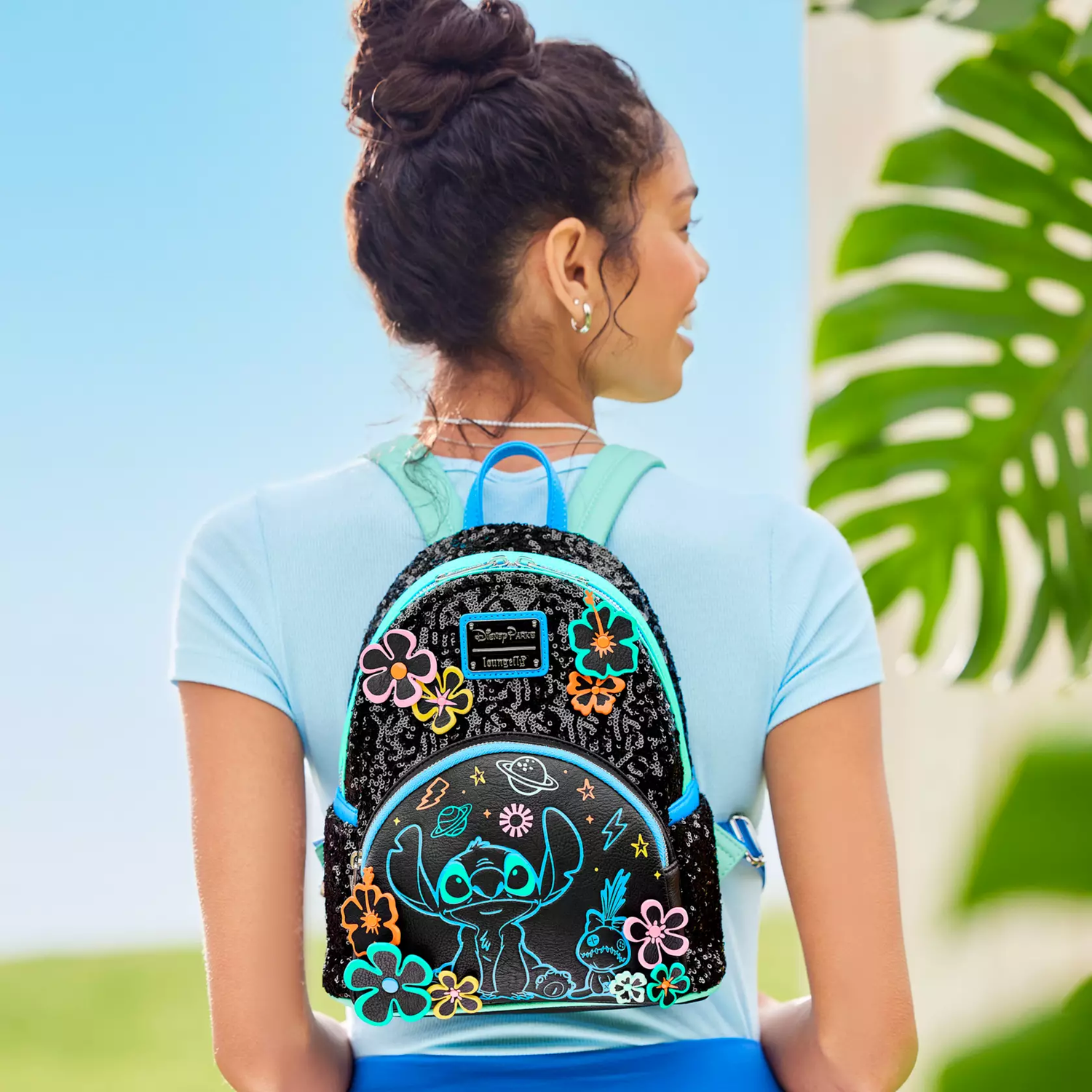 Mochila Lilo &amp; Stitch Colores Neon