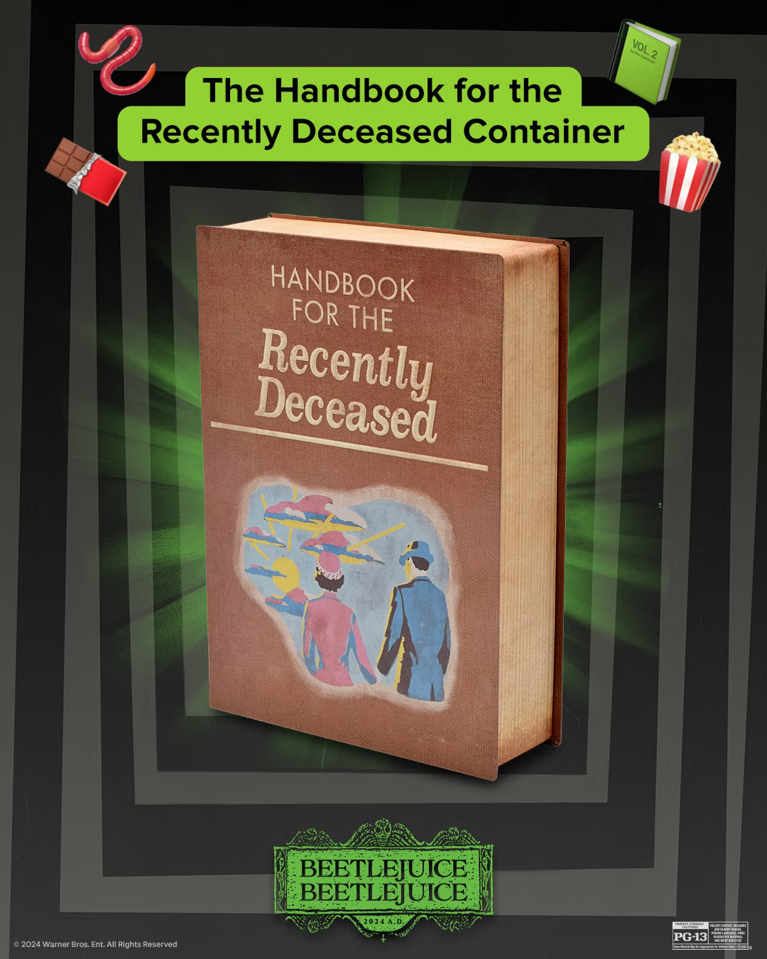 Beetlejuice Contenedor Libro de los Fallecidos