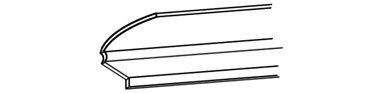GLAZING - KINRO WINDOW - Rounded (4 pc - 36&quot;)