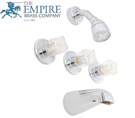 FAUCET - 3-HANDLE TUB &amp; SHOWER (Empire)