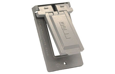 BELL GRAY 1-GANG WEATHERPROOF GFCI w/VERTICAL MOUNT