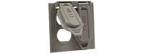COVER - VERTICAL MOUNT WEATHERPROOF 2-GANG DUPLEX RECEPTACLE
