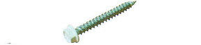SCREWS - 1/4&quot; HEX HEAD #8 (WHITE)(50 ct)