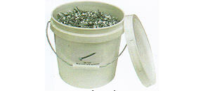 SCREWS - 1/4&quot; HEX HEAD #8 (WHITE) 25 LB. Pail