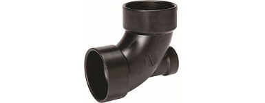 ELBOW - 90° w/LOW HEEL INLET 3&quot; x 3&quot; x 2&quot; (ABS)