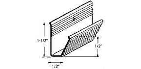RAIL - ALUMINUM MOLDING DRIP (2 pc - 84&quot;)