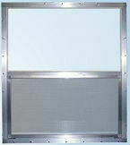 WINDOW - VERTICAL ALUMINUM - MILL PRIME (Outside)