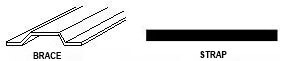 BRACE/STRAP - SKIRTING ALUMINUM