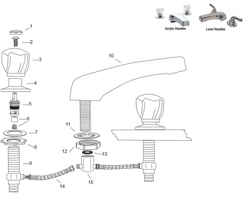 FAUCET - GARDEN TUB (Adjustable)