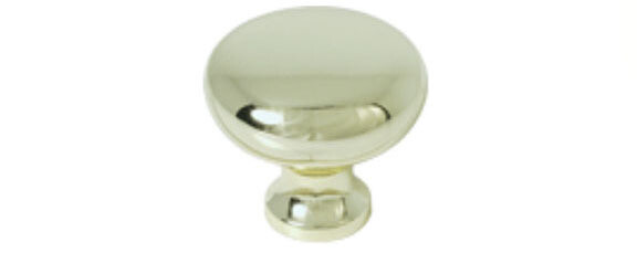 KNOB - 1-1/4&quot; CABINET w/SCREW, Color: Brass 12-1000