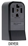 RECEPTACLE - DRYER &amp; RANGE, Type: Dryer 20-1070