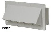 EXTERIOR WALL VENT, Color/Size: Polar (5/8&quot; collar length) BV2111-03