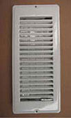 FLOOR REGISTERS - METAL, Color: White (4&quot; x 8&quot;) 18-1025