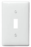 PLATE - SINGLE SWITCH, Color: White 222303