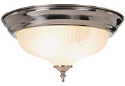 FIXTURE - MONUMENT CEILING, Color/Size: Brushed Nickel (13&quot; D) 2 Bulb 558729