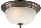 FIXTURE - FLUSH MOUNT MONUMENT (13-1/4&quot;), Size/Color: (13-1/4&quot;) Oil Rubbed Bronze 3557942