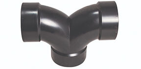 ELBOW - 3&quot; DOUBLE (ABS)