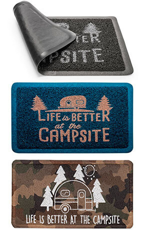 RUG - LIFE IS BETTER AT THE CAMPSITE SCRUB  (CAMCO)