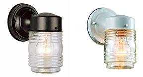 LIGHT - OUTDOOR WALL LIGHT (JELLY JAR)