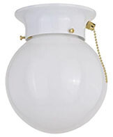 LIGHT - 3&quot; CEILING, Color: White (w/Pull Chain) 3512508