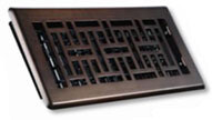REGISTER - Oriental  (4&quot; x 10&quot;), Color: Oil Rubbed Bronze 18-2740