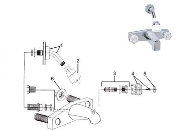 TUB &amp; SHOWER DIVERTER (Phoenix)