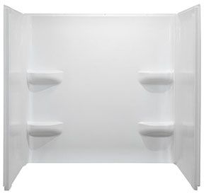 ELITE TUB WALL (Three-Piece) (54&quot;W x 27&quot;D x 59&quot;H) (Lyons)