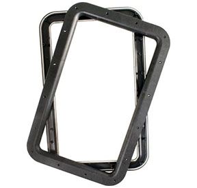 DELUXE ENTRY DOOR WINDOW FRAME, Color: Black (11021) 502061