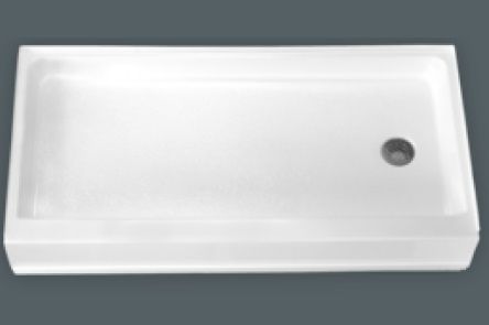 SHOWER BASE - LH/RH DRAIN (Clarion) (60&quot;W x 30&quot;D x 9&quot;H), Side/Color: LH (White) SP6030LX-WH