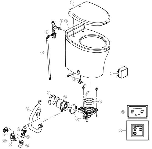 DOMETIC 8540 Diagram