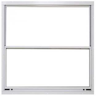 WINDOW - VERTICAL ALUMINUM - WHITE STORM (Inside)