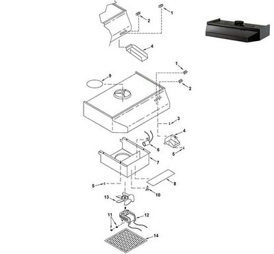 RANGE HOOD ILLUSTRATIONS