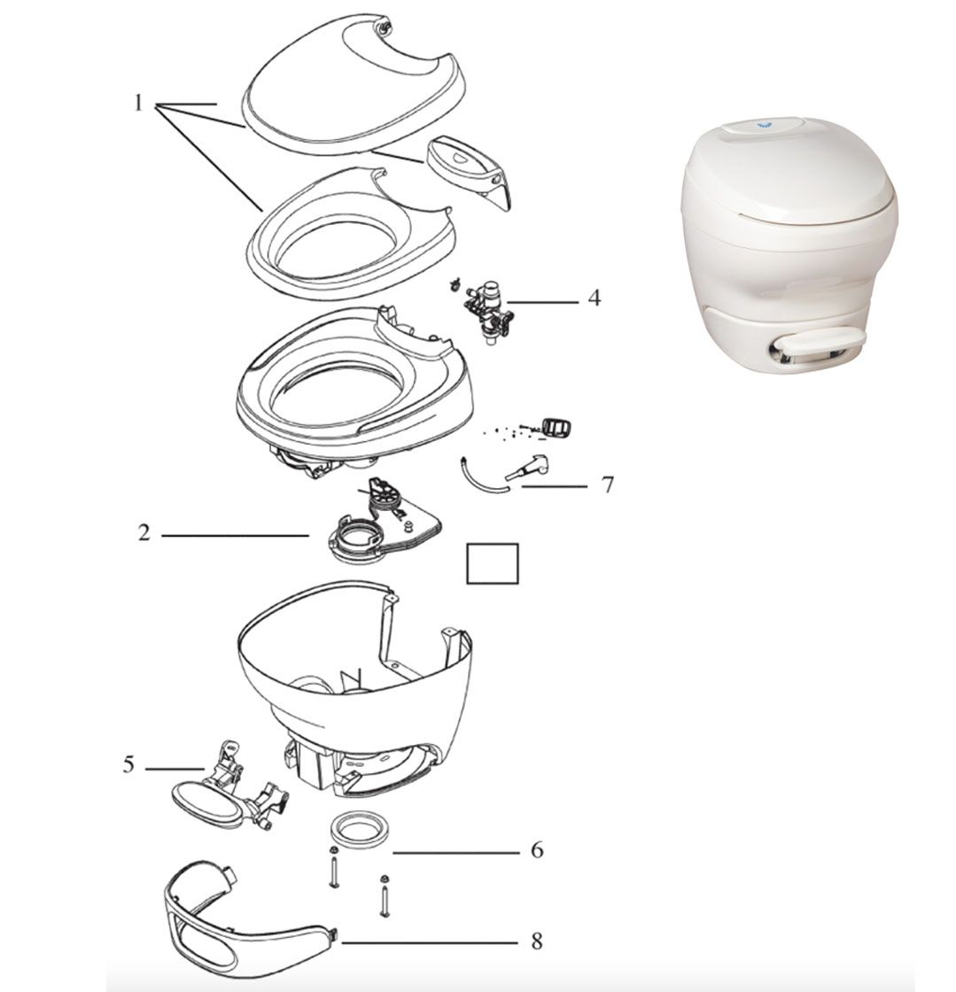 Bravura Toilet Diagram