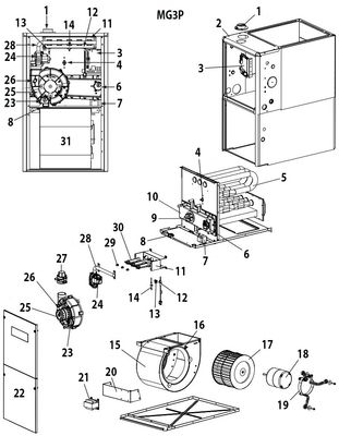MG3P Furnace Diagram