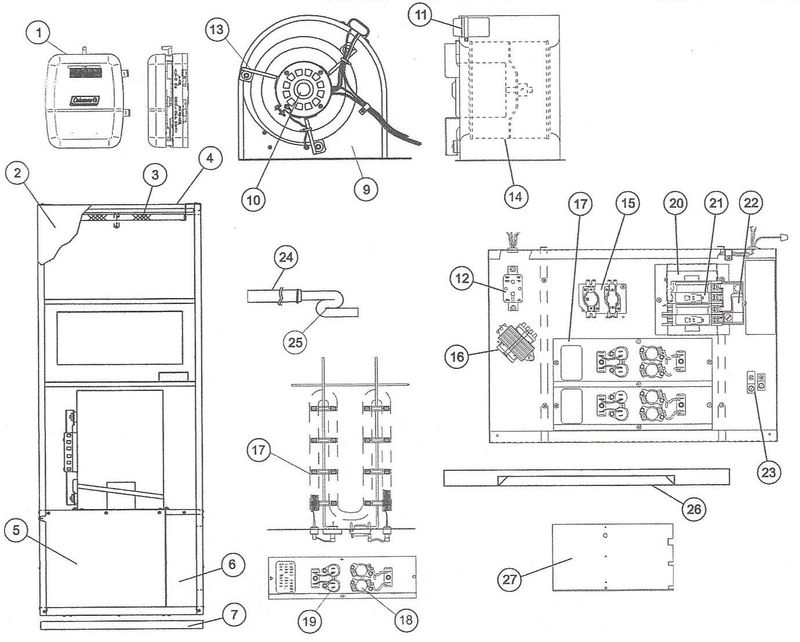 EB SERIES - STYLE C (Downflow Electric Furnace)