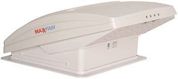 MAXXFAN DELUXE - 10-SPEED FAN, INTAKE and EXHAUST, Color: White Lid, Manual Open/Close 520287