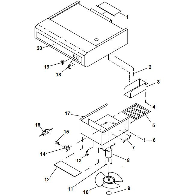 B SERIES RANGE HOOD - HORIZONTAL EXHAUST
